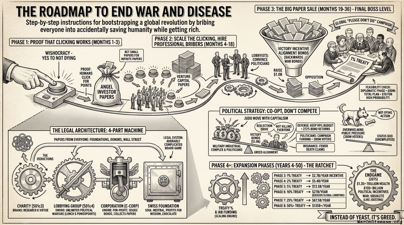 The Roadmap to End War and Disease