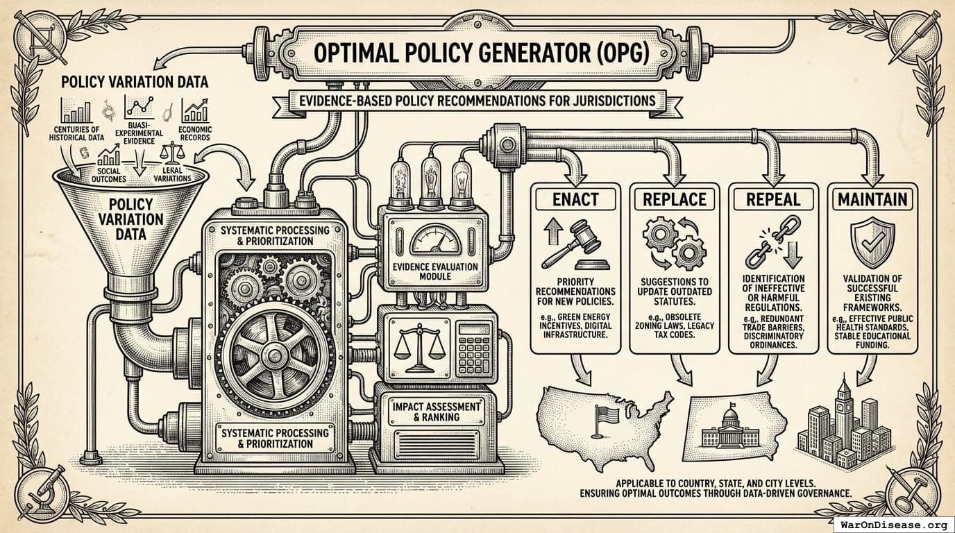 OPTIMAL POLICY GENERATOR: EVIDENCE-BASED POLICY RECOMMENDATIONS FOR JURISDICTIONS