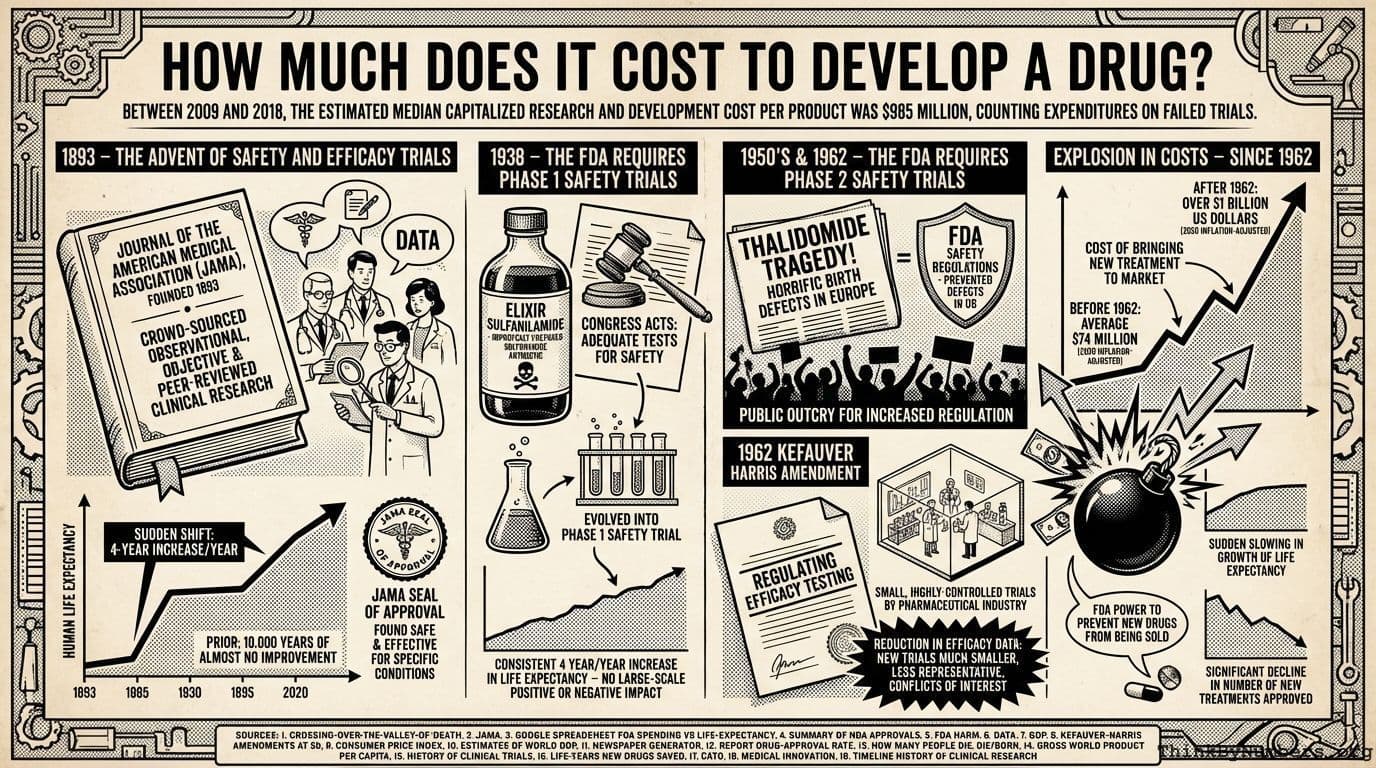 How much does it cost to develop a drug?