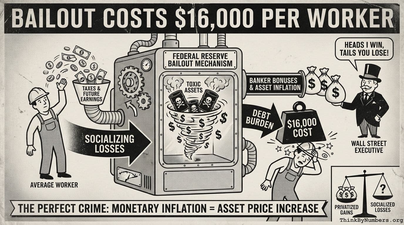 Bailout Costs $16,000 per Worker