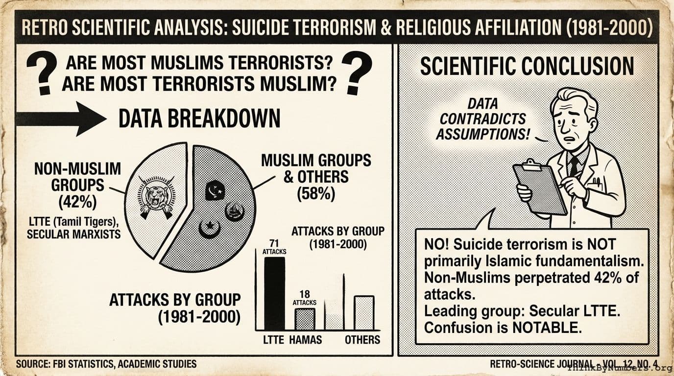 Are most Muslims terrorists? Are most terrorists Muslim?