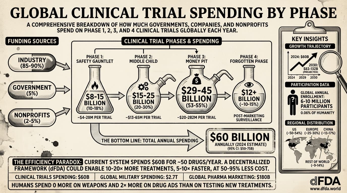 Global Clinical Trial Spending by Phase
