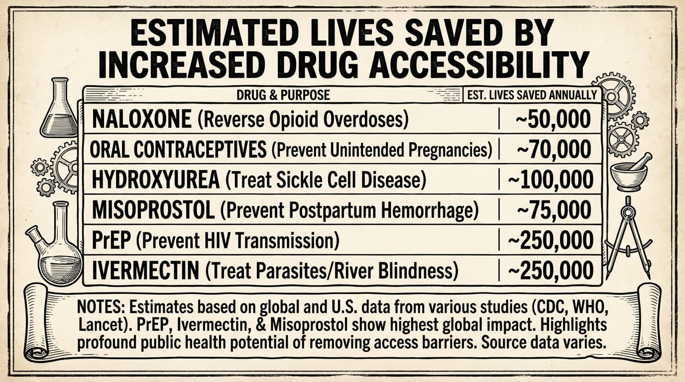 Estimated Lives Saved by Increased Drug Accessibility