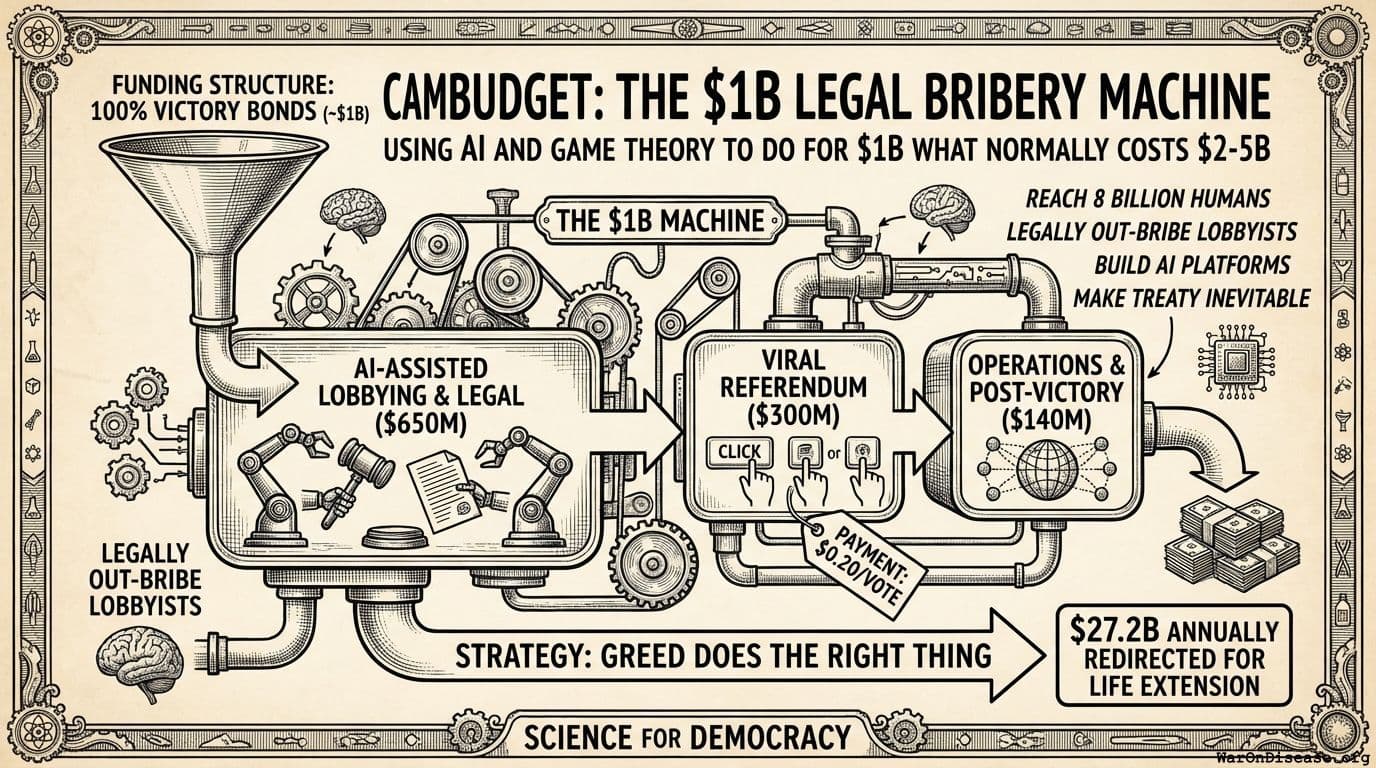 Campaign Budget: The {{< var campaign_media_budget_max >}} Legal Bribery Machine