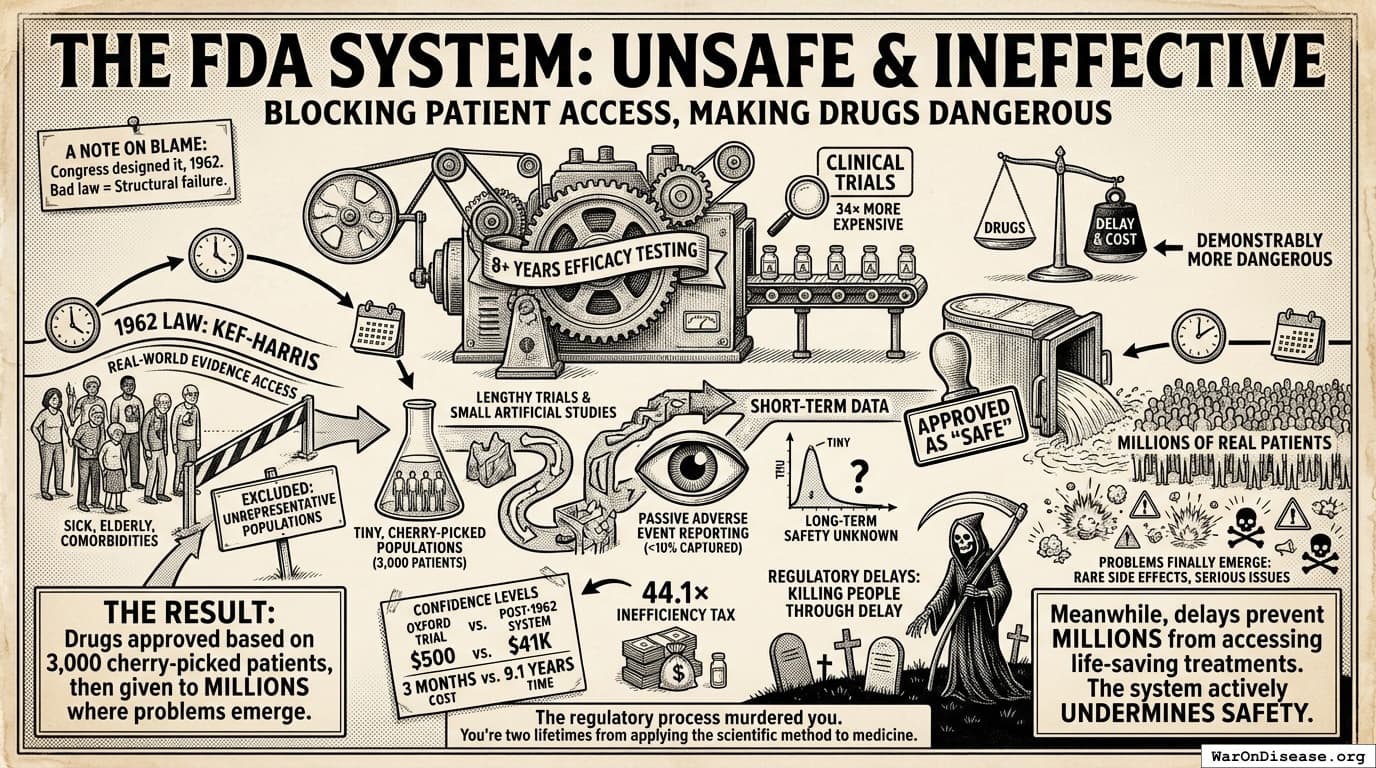The FDA Is Unsafe and Ineffective