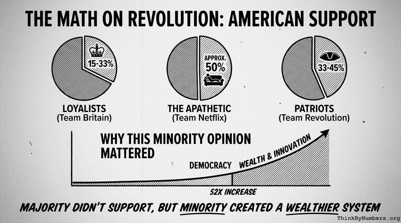 The Majority of Americans Didn't Support the American Revolution