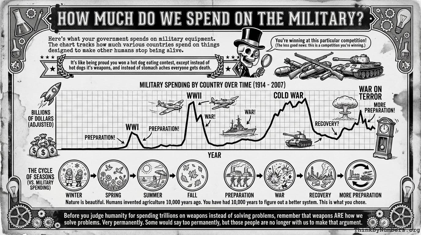 How much do we spend on the military?