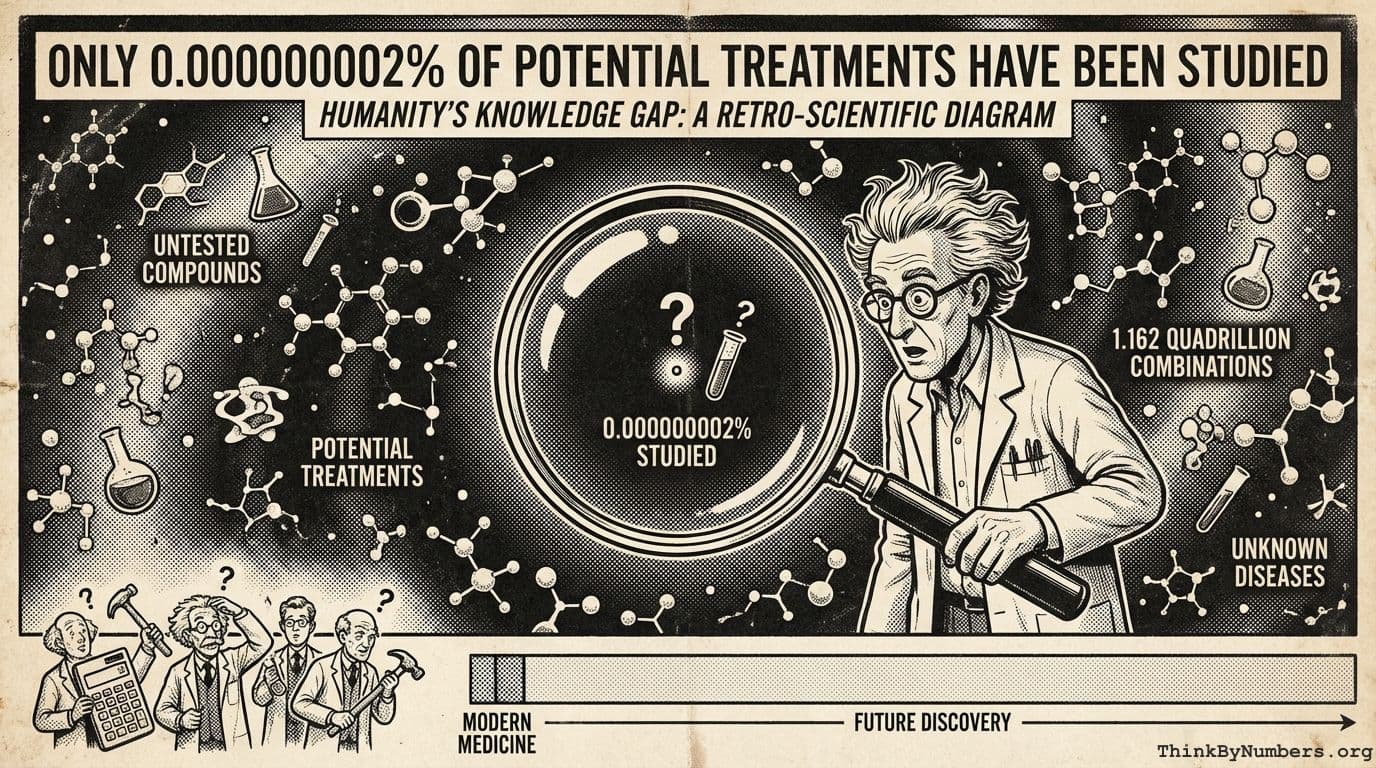 Only 0.000000002% of Potential Treatments Have Been Studied