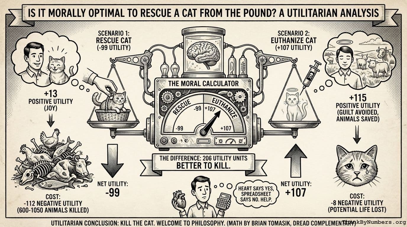 Is it morally optimal to rescue a cat from the pound?
